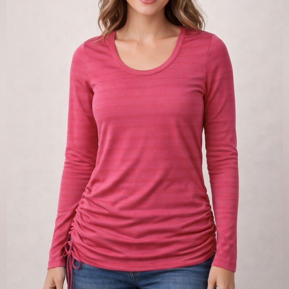 Danskin Now Women's Rose Long Sleeve Top